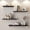 Black&white, variant on Floating Shelves for Wall, Different Sizes White Wall Shelves for Living Room, Bathroom, Bedroom, Kitchen, Home Decor (Set of 4) White,16inch Mixed