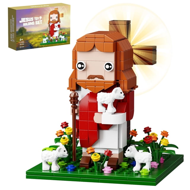 Set de bloques de construcción VONADO Jesus The Shepherd God 324PCS
