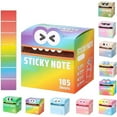 thumbnail image 5 of Cute Pattern Sticky Note (105 Sheets/Roll), Cute Pattern Pad | Office Supplies Cute Stationery Sticky Notes, Self Adhesive Cartoon Theme Memo Pads, Tab Supplies-Gift-(10PCS), 5 of 27