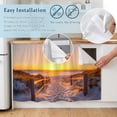 thumbnail image 5 of Summer Beach Cabinet Curtain 28"Wx35"L, Dustproof Under Sink Skirt with Self Adhesive Tape, Sunset Nautical Ocean Sea Cabinet Curtain Cover for Bathroom Vanity, Kitchen Sink, Laundry Room, 5 of 9