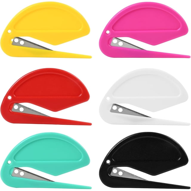 6 Pack Letter Opener Envelope Slitter, Quick Unboxing Machine,Suitable for Envelopes,Letters,Mail,and Packages,Suitable for Offices,Homes,and Businesses,6 Colors
