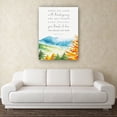thumbnail image 2 of Bible Verse Wall Art Nature Landscape Posters Psalm 100 4 Decorations Modern Painting Canvas Artwork For Office Unframed 16x24 in, 2 of 5