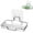 White, variant on 1 Tier Soap Dish with Hooks,Stainless Steel Bar Soap Holder for Shower Wall,Wall Mounted Soap Sponge Holder for Shower Caddy Bathroom Kitchen soap dish for shower wall