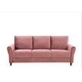 thumbnail image 3 of US Pride Furniture Corel 80.31" Flared Arm Rose Velvet Sofa, 3 of 5