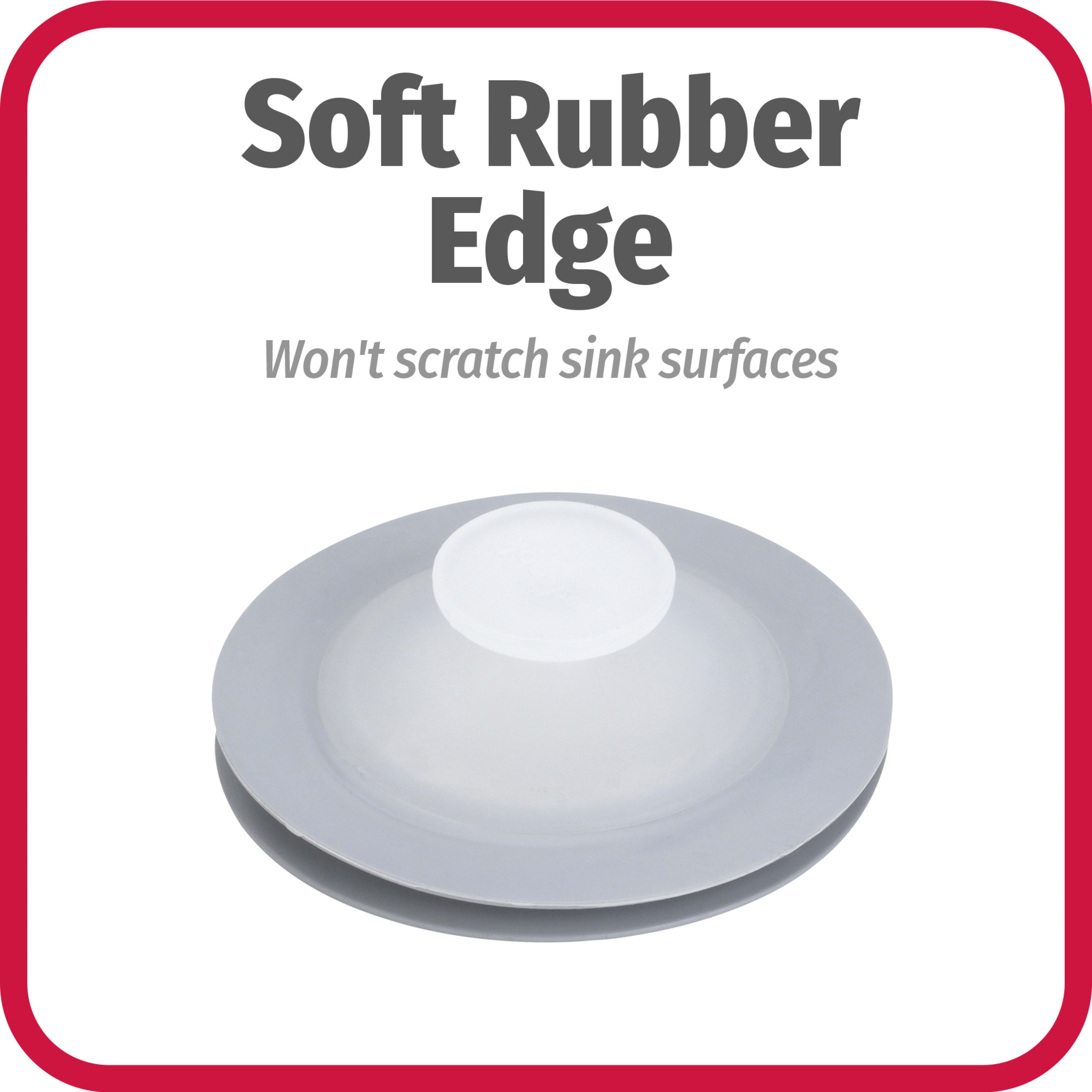 (2 pack) Rubber Sink Drain and Garbage Disposal Stopper, Standard, Clear/Gray, GoodCook