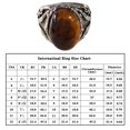 thumbnail image 4 of Ruiboury Muslim Jewelry Black Zircon Ring Retro Handmade Turkish Excellent Handwork Suitable For Many AJZ3368 Size 12, 4 of 6