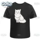 thumbnail image 1 of Camisetas con estampado de gato blanco esponjoso ropa para hombre camisetas y camisetas nuevas Camiseta estampada de algodón para mujer ropa Y2K camiseta divertida bonita, 1 of 7