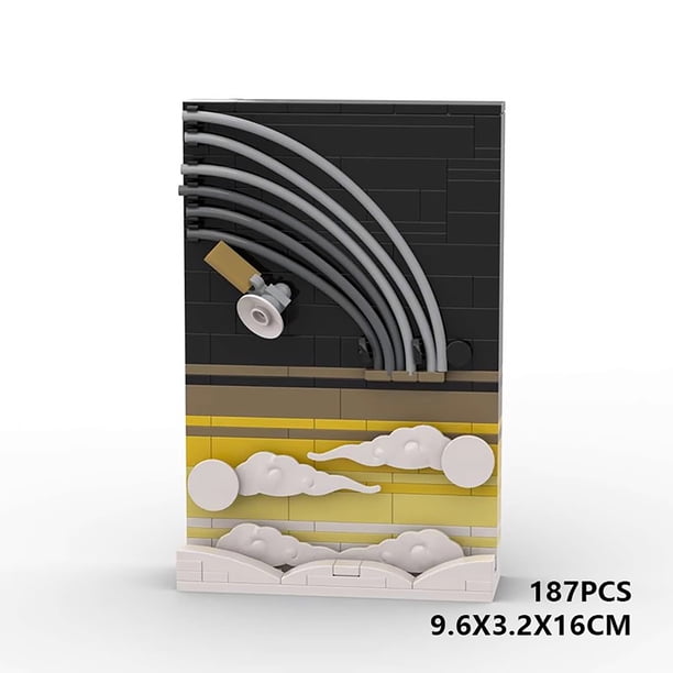House Beyond MOC Building Blocks the Sky Space Story Trilogy Puzzle Model, A Spring Gift for Blooming Interests
