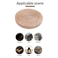 thumbnail image 5 of 40cm Tatami Cushion Round Straw Weave Handmade Pillow Floor Yoga Chair Seat Mat, 5 of 5