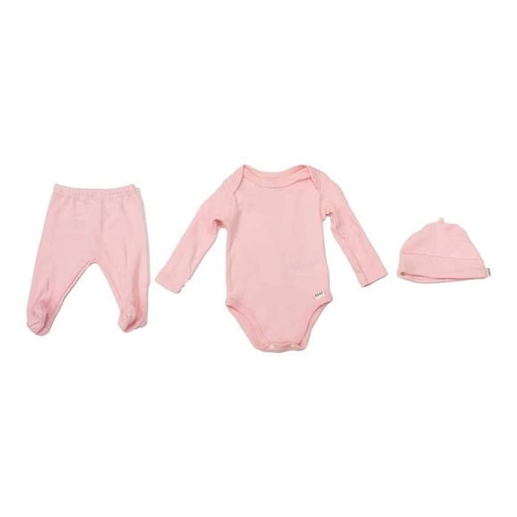 Conjunto George para Niña Diseño Liso Rosa 3 Piezas Talla 6 M