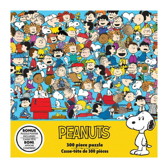 RoseArt - Pop Culture 300 pièces - Casting de personnages Peanuts - Puzzle emboîtable pour adulte