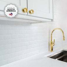 Smart Tiles Peel and Stick Backsplash, 10 Adhesive Tiles, Subway White, 10,95"x9,7"