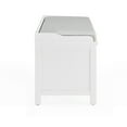 thumbnail image 6 of Alaterre Furniture Coventry 45 in. Pine Wood Storage Bench with Cushion, Entryway Organization & Decoration, 3 Adjustable/Removable Cubbies, Dove Gray and White, 6 of 10