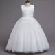 thumbnail image 5 of Vestido de novia largo para niños Vestido de princesa de malla abullonada Vestido de niña de 3 a 15 años Vestido de niña para niños Vestido de niña, 5 of 5