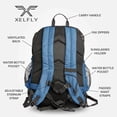 thumbnail image 2 of XELFLY Basketball Backpack with Ball Compartment – Sports Equipment Bag for Soccer Ball, Volleyball, Gym, Outdoor, Travel, School, Team – 2 Bottle Pockets, Includes Laundry or Shoe Bag – 25L (Blue), 2 of 8