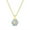 Blue A, variant on Women's Stainless Steel 26 Letter Necklace Hexagon White Shell Accessories with Chain Gold P