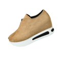 thumbnail image 3 of IEMIEMIEM Women's Suede Casual Slip on Loafers with Zip Detail and Rocking Sole for Comfortable Everyday Wear in Fall Season 8.5 wide, 3 of 9