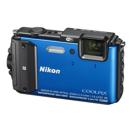 Nikon Coolpix AW130 16 Megapixel Compact Camera, Blue