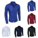 thumbnail image 3 of Mens Long Sleeve Button Down Dress Shirt Business Formal Party Slim Shirts Tops, 3 of 8