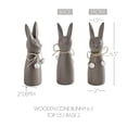 thumbnail image 4 of VHC Brands Spring in Bloom Wooden Cone Bunny 2x6.5, Spring Decorations, Home and Table Decor, Spring and Easter Figurines, 4 of 4