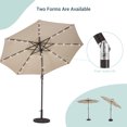 thumbnail image 3 of Sonerlic 9' LED Patio Umbrella and Shade Market Outdoor Aluminium Pole Table Umbrella for Garden, Deck and Pool,Sand, 3 of 7