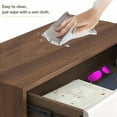 thumbnail image 3 of Shoe Cabinet with 3 Flip Drawers, Modern Shoe Storage Cabinet for Entryway, Console Table with Top Storage Drawers, Free Standing Shoe Rack Organizer, Natural Finished, 3 of 6