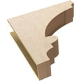 thumbnail image 6 of 9"W x 36"D x 36"H Thin Diane Rough Cedar Woodgrain TimberThane Corbel, Primed Tan, 6 of 6