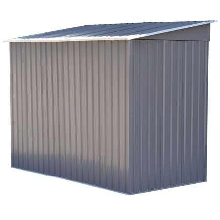 costway 4 x8' outdoor garden storage shed tool house