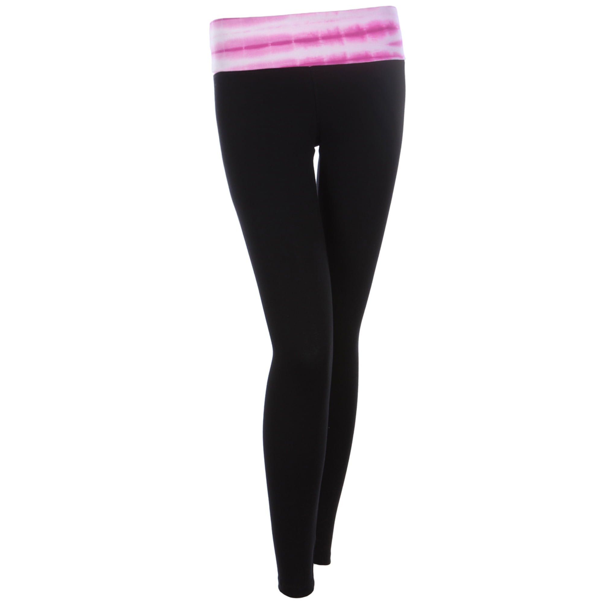 pink foldover leggings