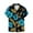 Sky Blue, variant on JURANMO Men's Short Sleeve Beach Shirts Floral Print Cuban Collar Shirts Casual Button Down Hawaiian Shirts 2024 Summer Holiday Deals Dark Blue M
