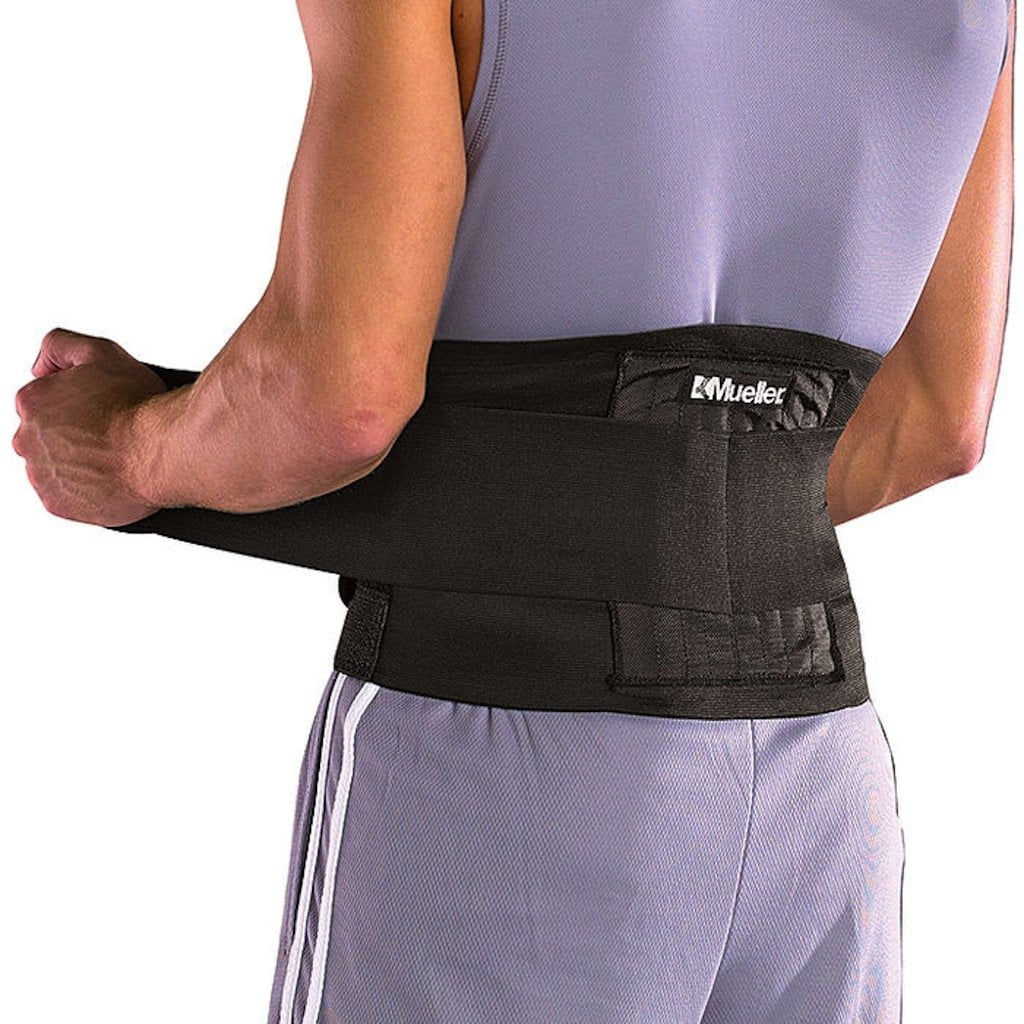 Mueller Adjustable Back and Abdominal Support Black Fits 32 to 51 wa –  Rehab Supply Shoppe