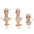 thumbnail image 4 of Female Mannequin Head Manikin PVC Head Bust Wig Head Stand for Wigs Display Making,Styling,Sunglasses,Necklace Earrings, 4 of 8