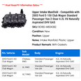 thumbnail image 2 of Upper Intake Manifold - Compatible with 2003 Ford E-150 Club Wagon Standard Passenger Van 2-Door 4.2L V6 Naturally Aspirated OHV GAS, 2 of 2