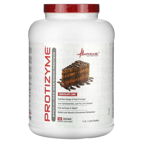 Metabolic Nutrition Protizyme, Specialized Designed Protein, Chocolate Cake, 4 lb (1,820 g)