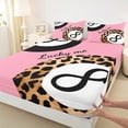 thumbnail image 3 of Homewish Fashion Cheetah Print Full Size Sheets, Cartoon Billiards Print Bed Sheets, Teens Kids Boys Girls Sheet Sets, Ultra Soft Bedroom Decor, 4pcs, 3 of 7