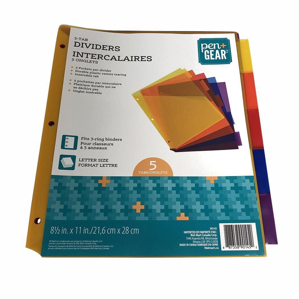 PEN+GEAR INTERCALAIRES 5 ONGLETS