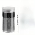 thumbnail image 2 of QUTETN 100pcs Disposable Eyelash Brush, Mascara Wands Makeup Brushes Applicators Kits for Eyelash Extensions and Eyebrow Brush with Container (Black/ Green/ Blue/ Pink), 2 of 4