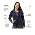 thumbnail image 3 of Adar Pro Scrubs For Women - Bonded Fleece Scrub Warm-Up Jacket, 3 of 6