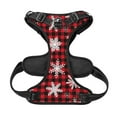 thumbnail image 5 of Lsque Snowflakes On A Buffalo Plaid Dog Harness, No-Pull Pet Harness with 2 Leash Clips, Adjustable Soft Padded Dog Vest with Easy Control Handle for Large Dogs-Small, 5 of 9