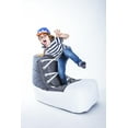thumbnail image 2 of Fauteuil poire Gouchee Home Chuck Brava – Tissu hydrofuge avec rembourrage en billes de polystyrène, adapté aux adultes et aux adolescents, siège léger et portable pour chambre, dortoir ou salon, 2 of 5