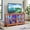 Dark Oak, variant on TV Stand Display Cabinet, Glass Door Media Console w/ RGB LED & Adjustable Shelves, Entertainment Center, White