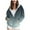 Navy, variant on Hoodies for Women Trendy Winter Fall Loose Fit Hooded Long Sleeve Puff Drop Shoulder Zip Up Gradient Print Zip-Up Polyester Outerwear Hoodies(Navy,S)