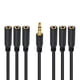 thumbnail image 2 of 6-Port 3.5 Female Jack Headphone Cable Stereo for PC TV MP3 Speaker, 2 of 5