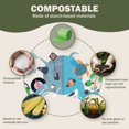 thumbnail image 3 of JENCENBIO Compostable Trash Bags, 2.6 Gallon, 100 Count, Waste Bags for Kitchen Bathroom Office ,US BPI and OK compost HOME Certified, 3 of 7