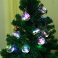 thumbnail image 3 of Bolas de Navidad brillantes con colgantes de luz LED, bolas recargables, adornos colgantes para árbol de Navidad para fiesta, 6 uds., 3 of 14