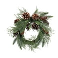 thumbnail image 1 of Couronne verte de 12 pouces en PDQ avec pommes de pin, 1 of 4
