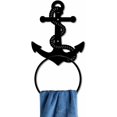 thumbnail image 1 of Metal Towel Ring Boat Anchor Rope Metal Hand Towel Holder Vintage Nautical Theme Wall Mounted Rope Towel Rack Solid Anchor Towel Ring for Hanging Towel Home Bathroom Wall Decoration, 1 of 9
