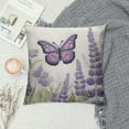 thumbnail image 2 of COMIO  Spring Lavender Pillow Cover  Purple Flowers Throw Pillow Covers Summer Watercolor Floral Decorations Cushion Covers Farmhouse Home Decor for Sofa Couch Outdoor, 2 of 5
