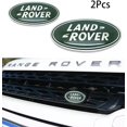 thumbnail image 1 of 2pcs fits Land Rover Grille Badge Tailgate Oval Badge Sticker, fit Land Rover Range Rover Badge Nameplate (Dark Green), 1 of 5