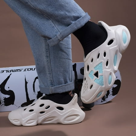 

Unisex Foam Runner Shoes Beach EVA Sandals Hollow Sports Shoes Breathable Slip-On Water Shoes Casual Walking Shoes for Women Men